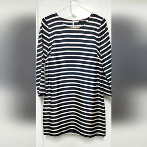 J. Crew Striped Satin Mini Dress